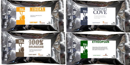 Nova Coffee Sample Packs - 4 x 90g packs