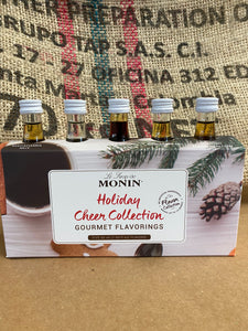 Monin Holiday Cheer Collection 5 x 50ml glass bottles
